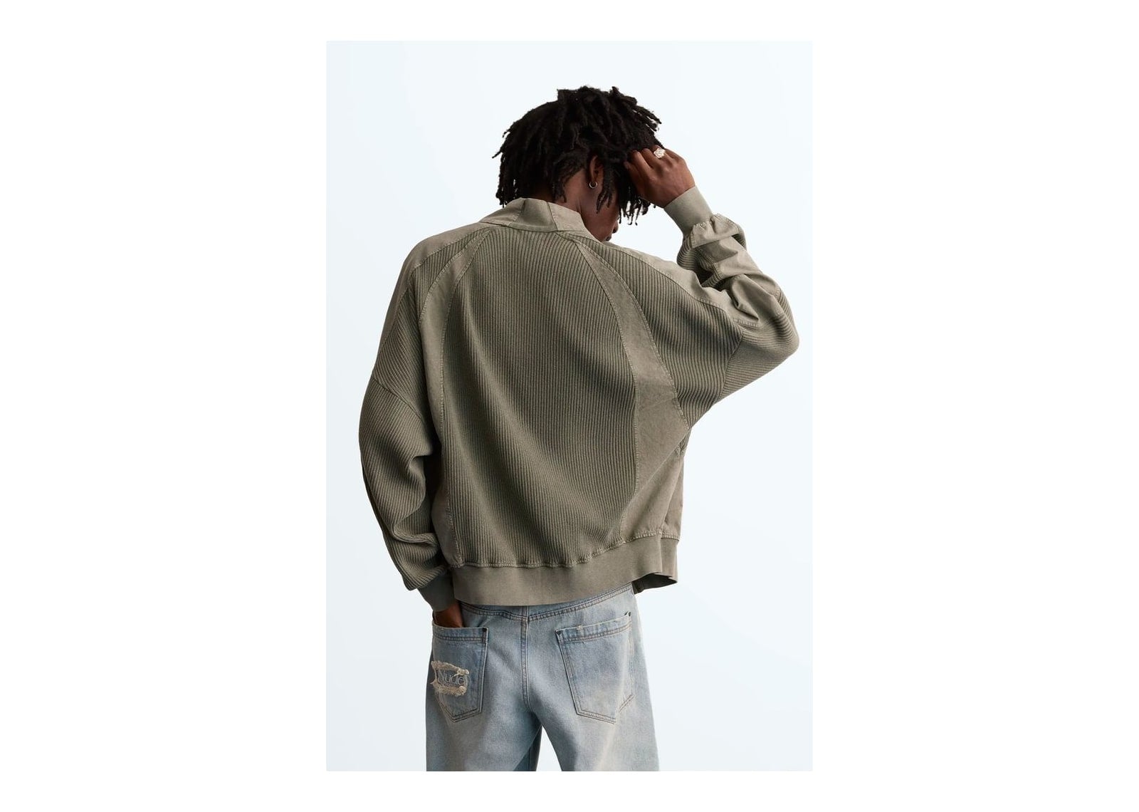 Nude Project Kai Zip-Up Jacket Olive - görsel 4