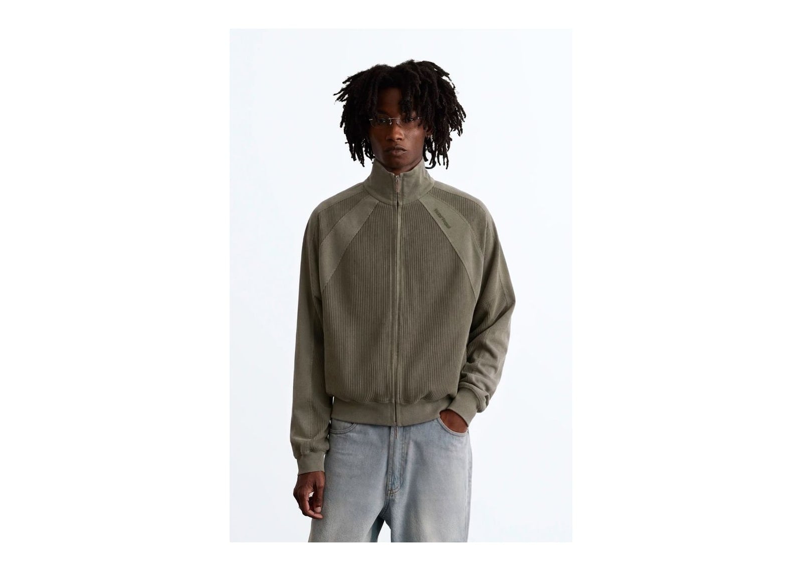 Nude Project Kai Zip-Up Jacket Olive - görsel 5