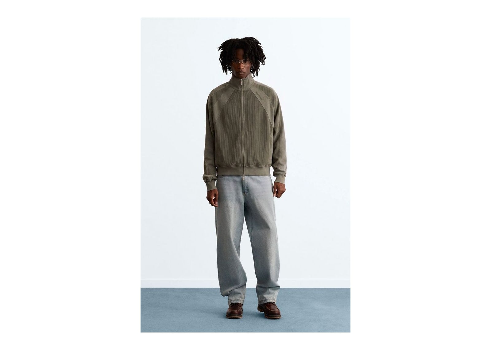 Nude Project Kai Zip-Up Jacket Olive - görsel 7