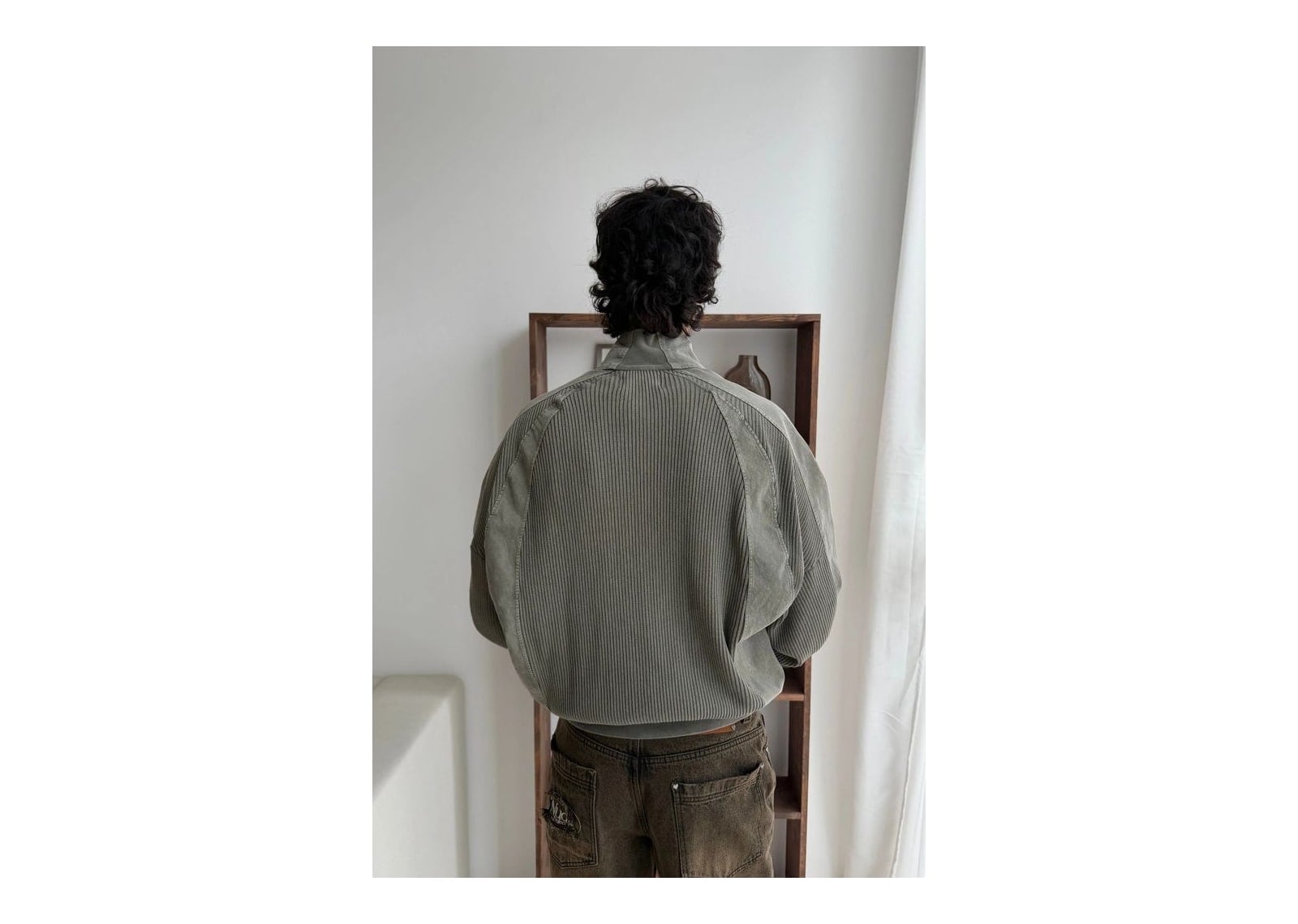 Nude Project Kai Zip-Up Jacket Olive - görsel 9