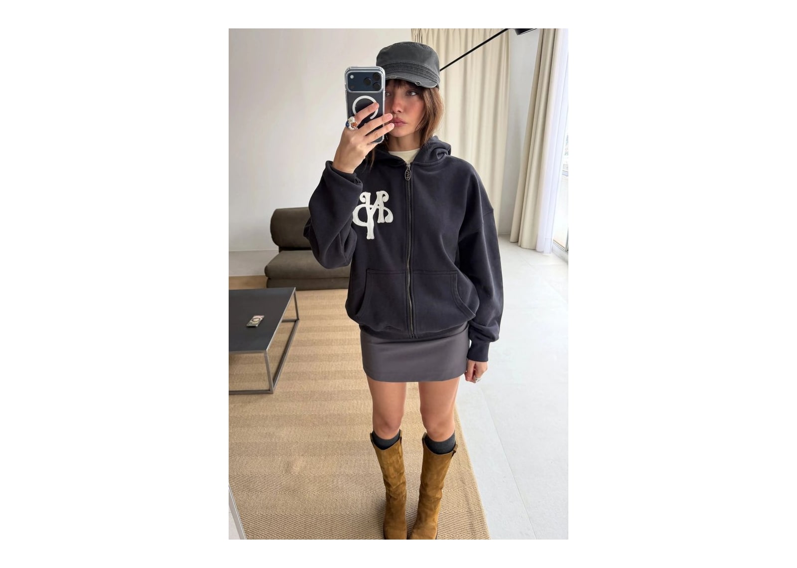 Nude Project Kill Bill Zip-Up Hoodie Ash - görsel 6