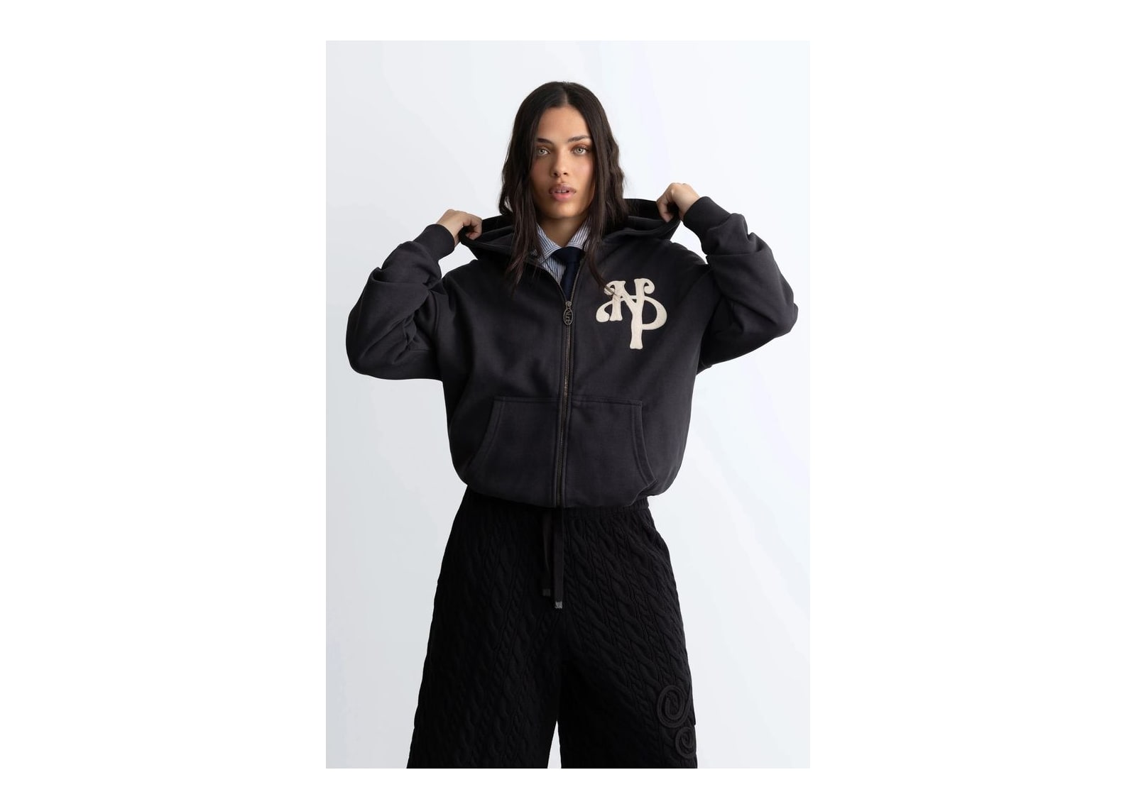 Nude Project Kill Bill Zip-Up Hoodie Ash - görsel 8
