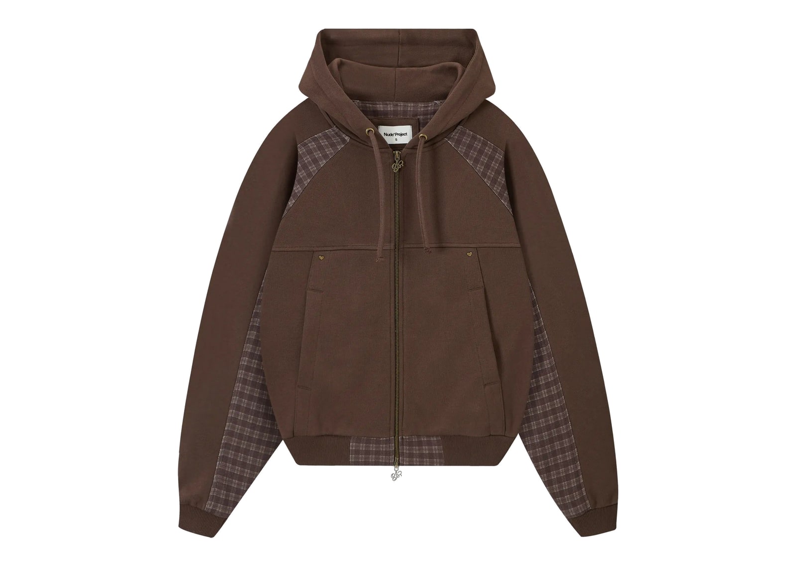 Nude Project Kim Zip-Up Hoodie Brown