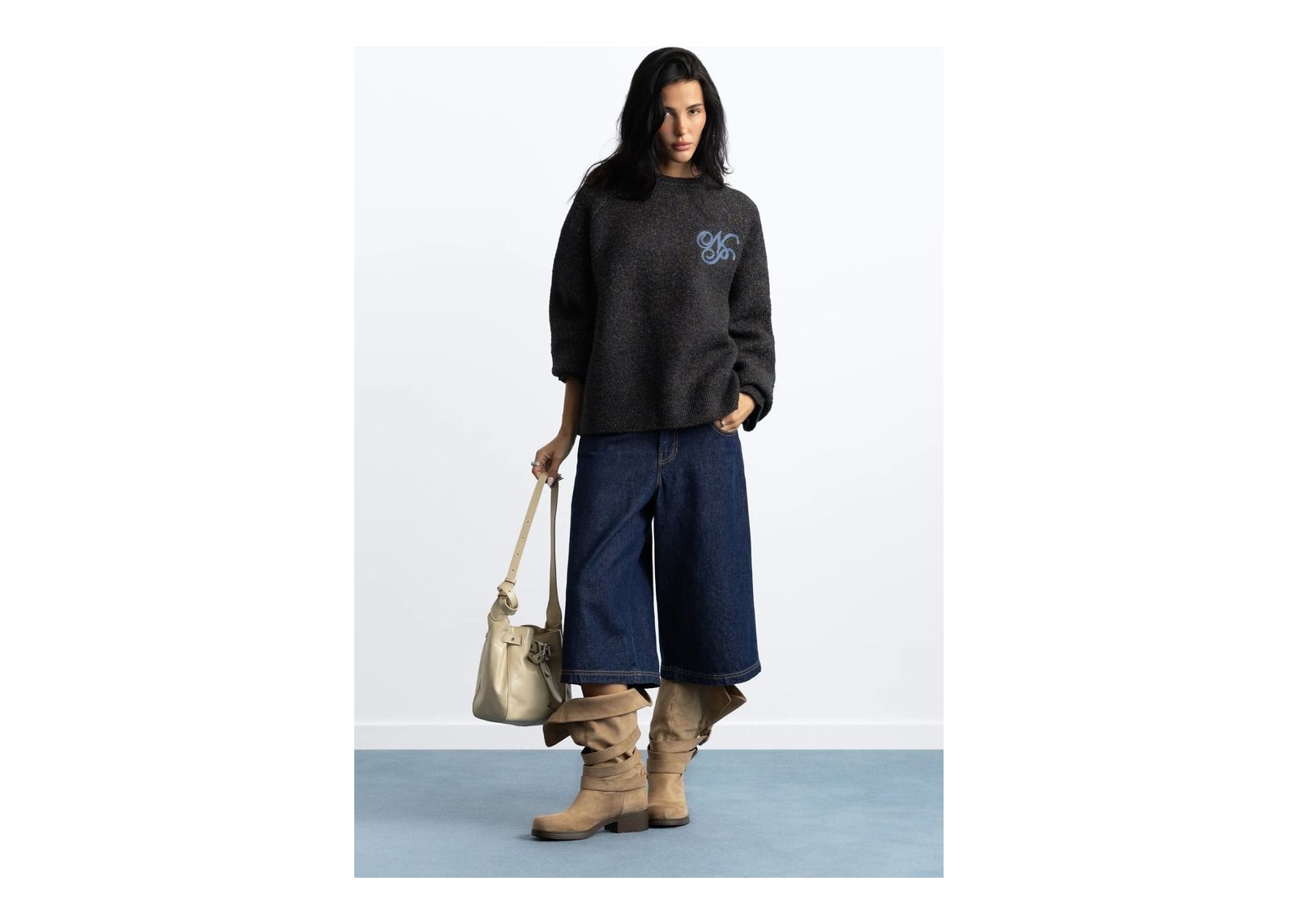 Nude Project Le Marais Knit Sweater Ash - görsel 3