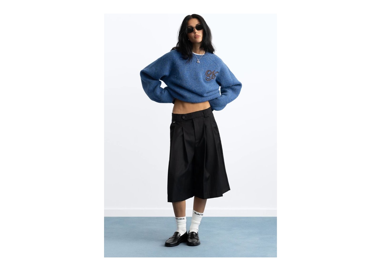 Nude Project Le Marais Knit Sweater Blue - görsel 3