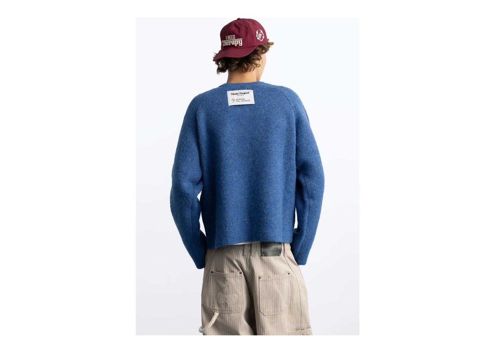 Nude Project Le Marais Knit Sweater Blue - görsel 5