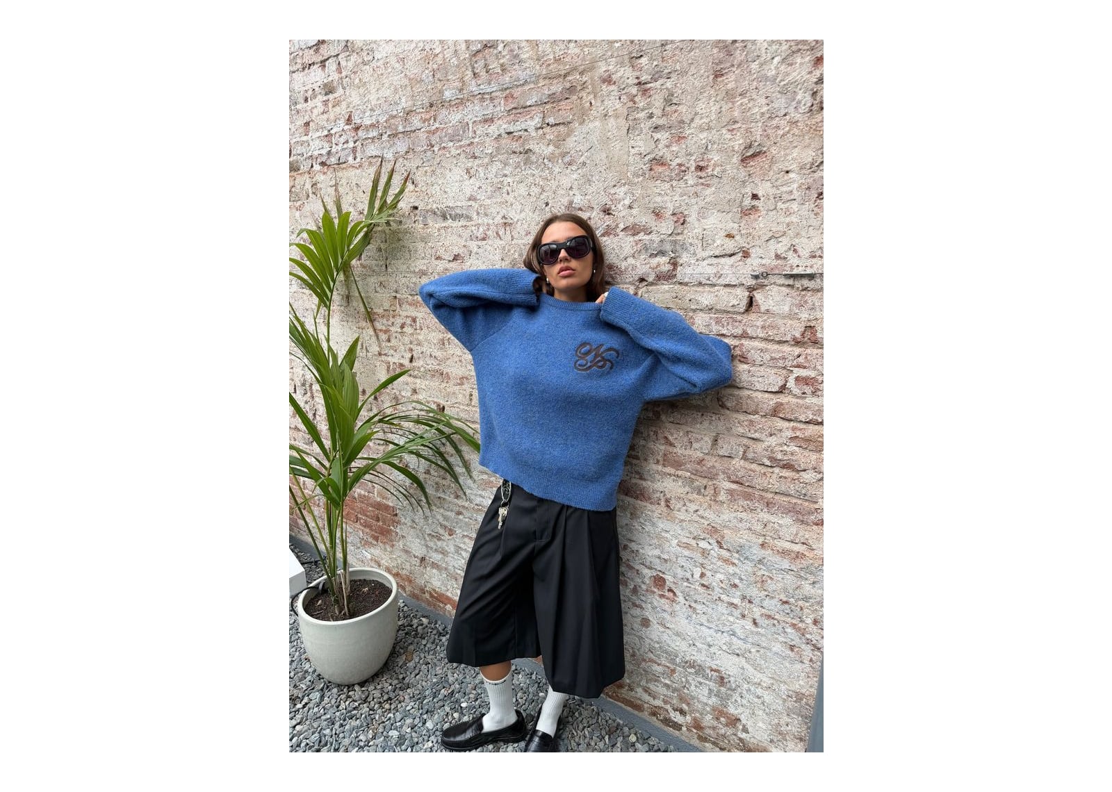 Nude Project Le Marais Knit Sweater Blue - görsel 6