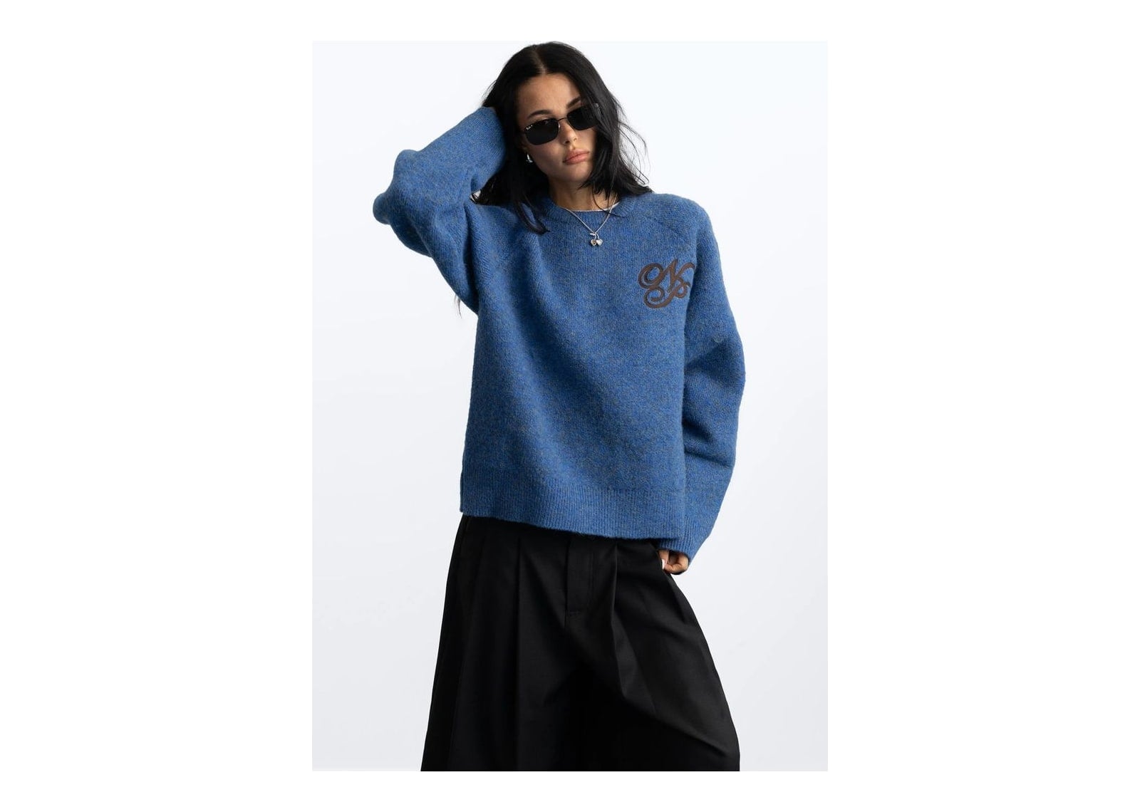 Nude Project Le Marais Knit Sweater Blue - görsel 7
