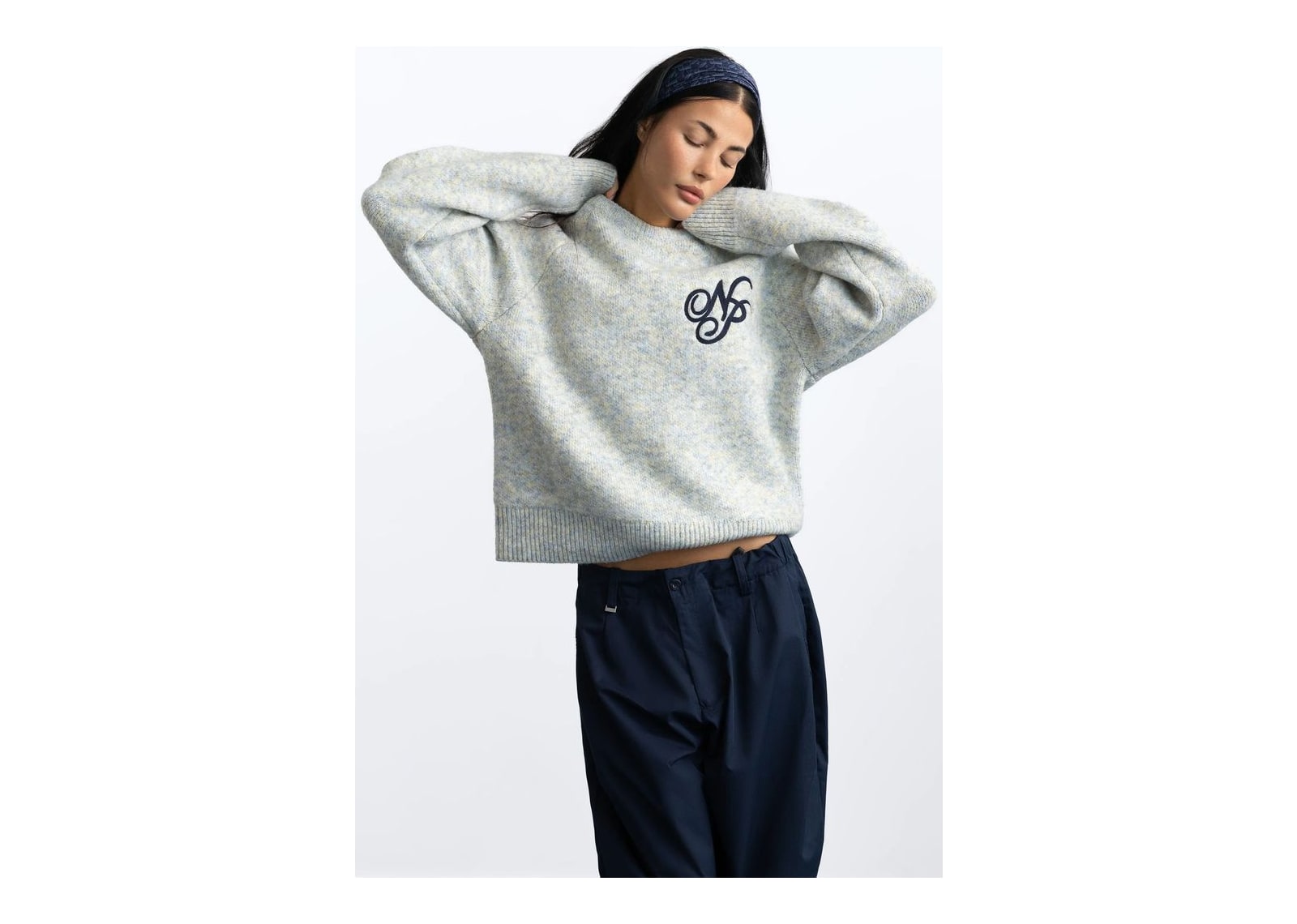 Nude Project Le Marais Knit Sweater Grey Melange - görsel 13