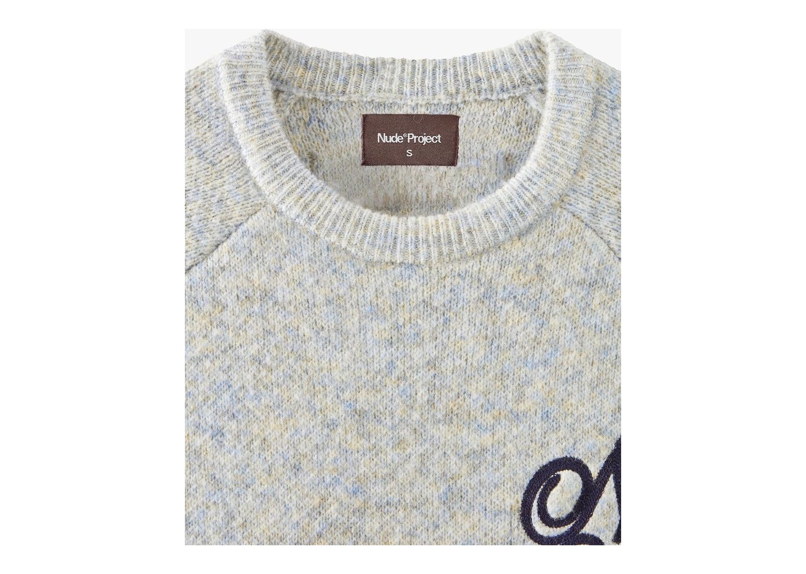 Nude Project Le Marais Knit Sweater Grey Melange - görsel 17