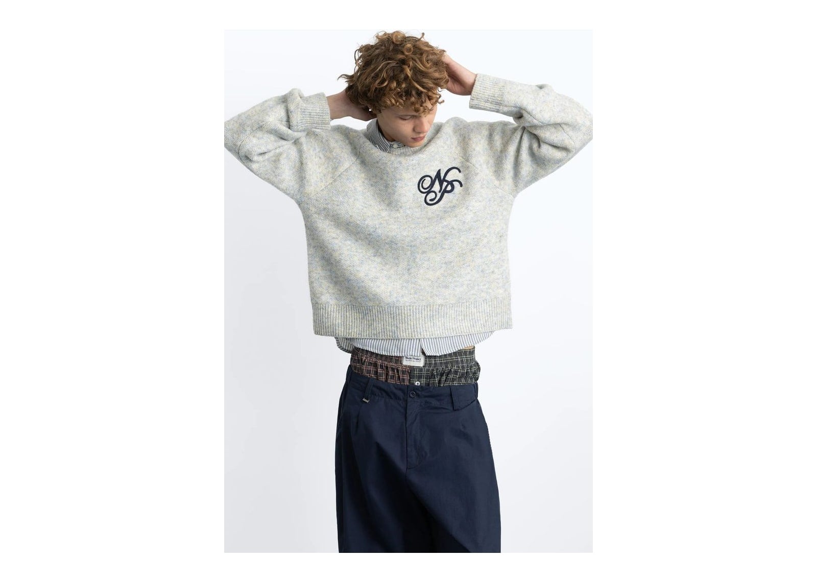 Nude Project Le Marais Knit Sweater Grey Melange - görsel 3