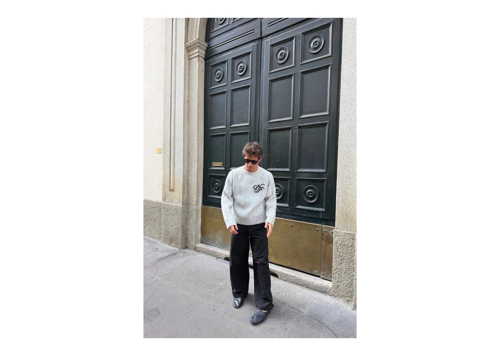 Nude Project Le Marais Knit Sweater Grey Melange - görsel 6