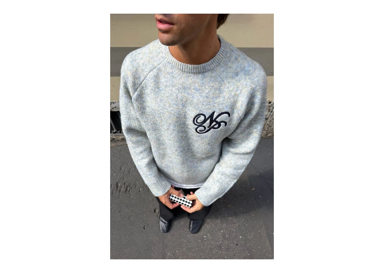 Nude Project Le Marais Knit Sweater Grey Melange - görsel 9