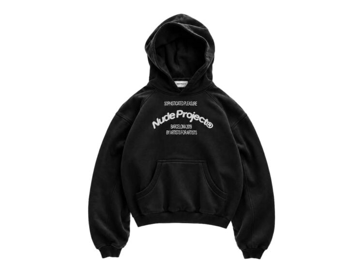 Nude Project Liberty Boxy Hoodie Black