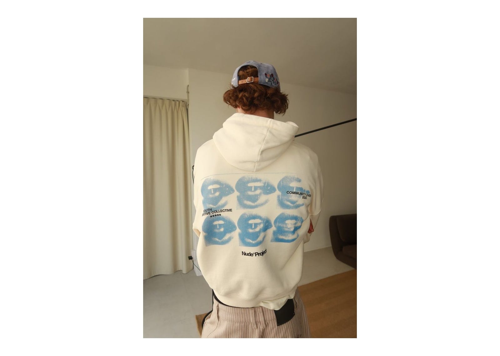 Nude Project Lips Hoodie Ivory - görsel 2