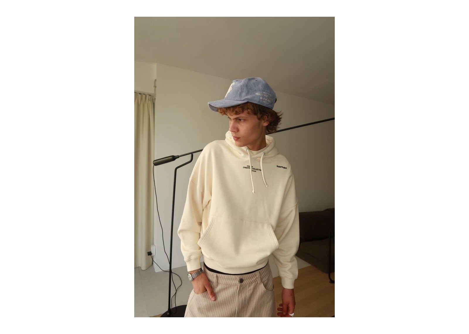 Nude Project Lips Hoodie Ivory - görsel 3