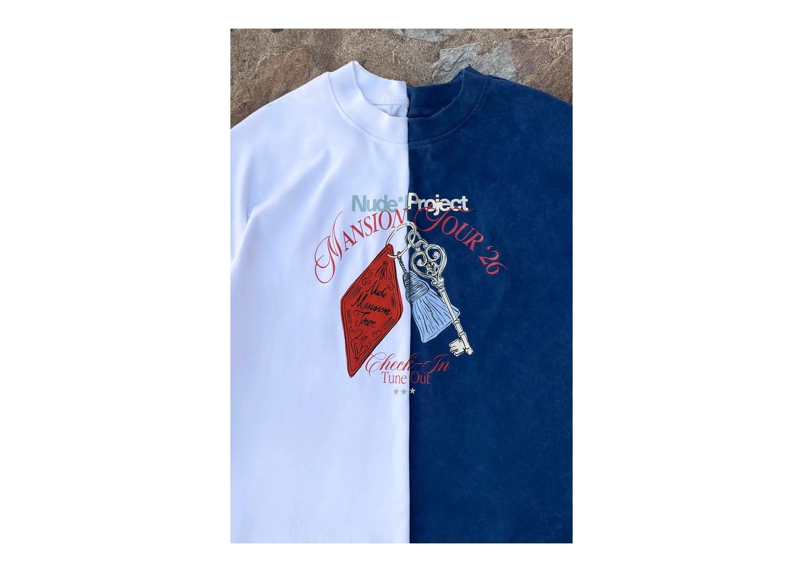 Nude Project Mansion Key Tee White - görsel 12