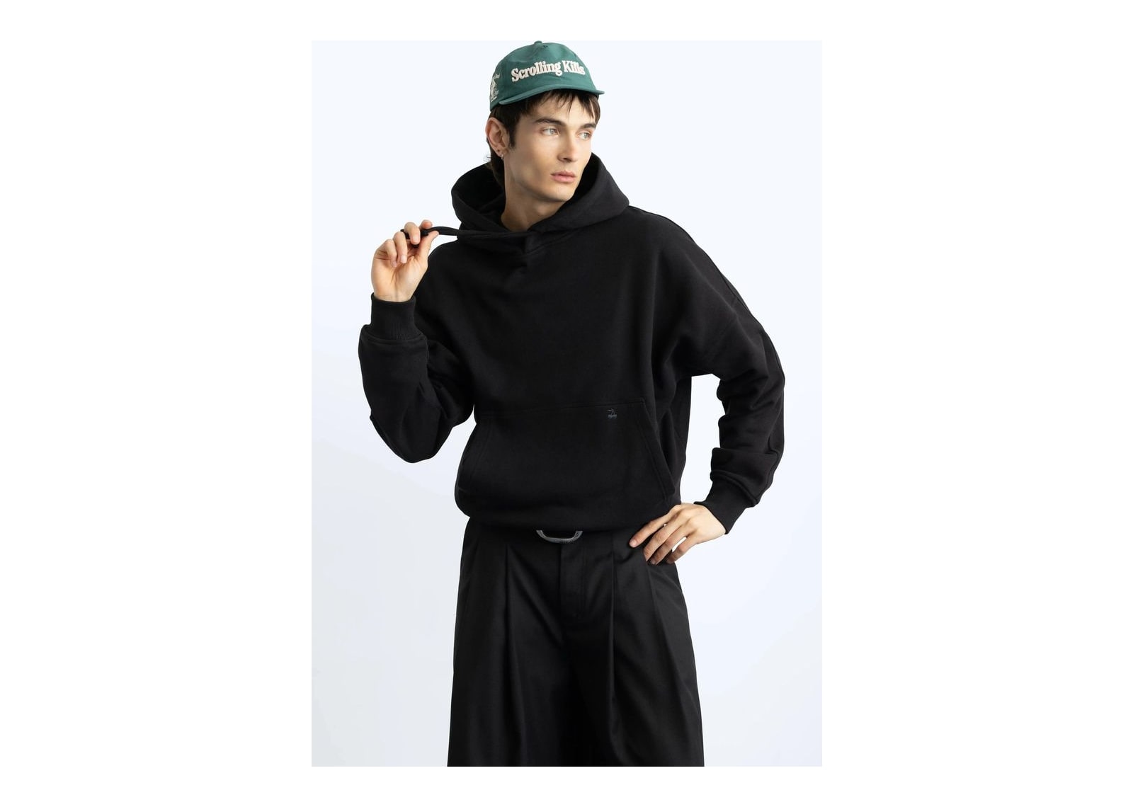 Nude Project Marble Hoodie Black - görsel 11