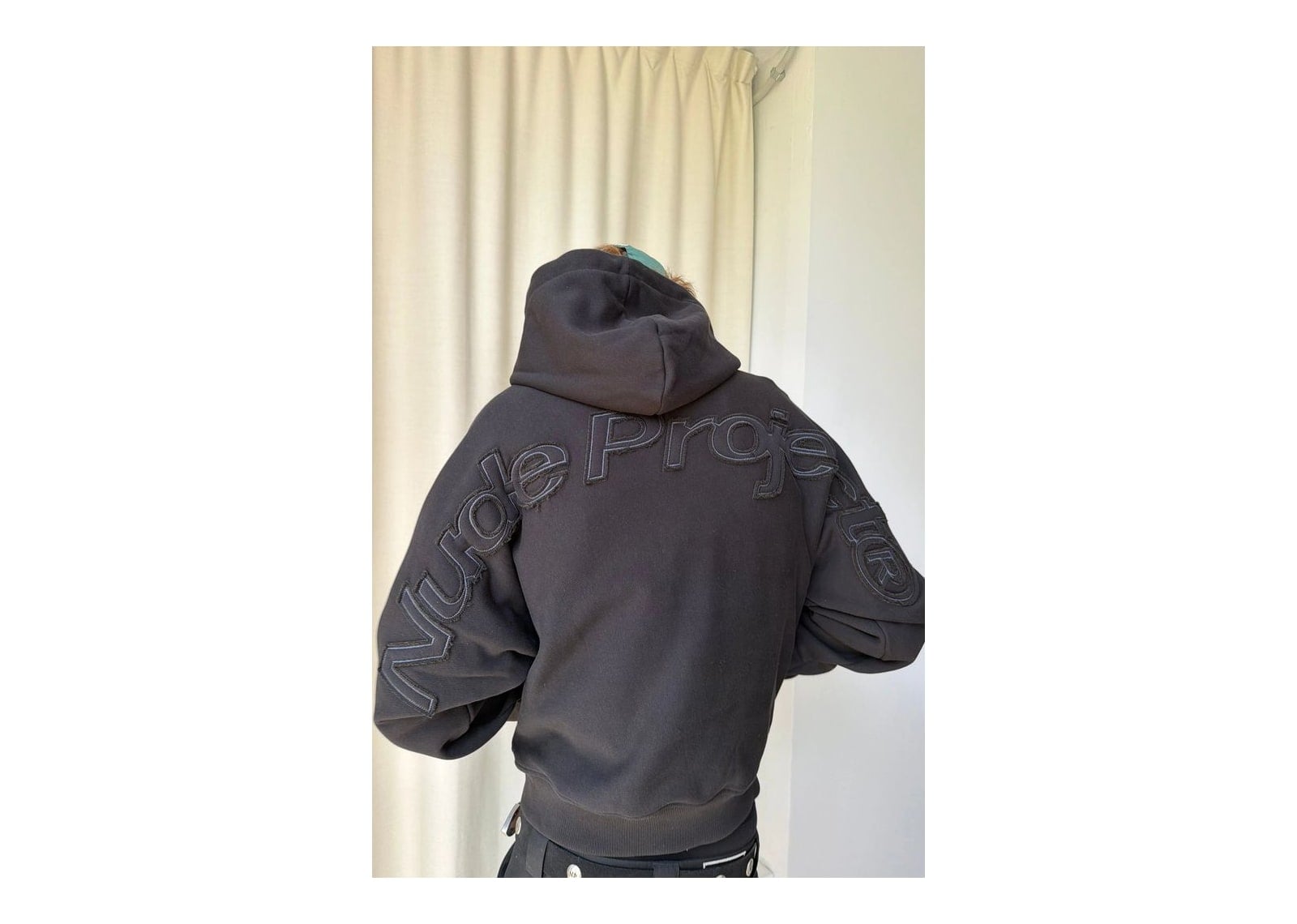 Nude Project Marble Hoodie Black - görsel 2