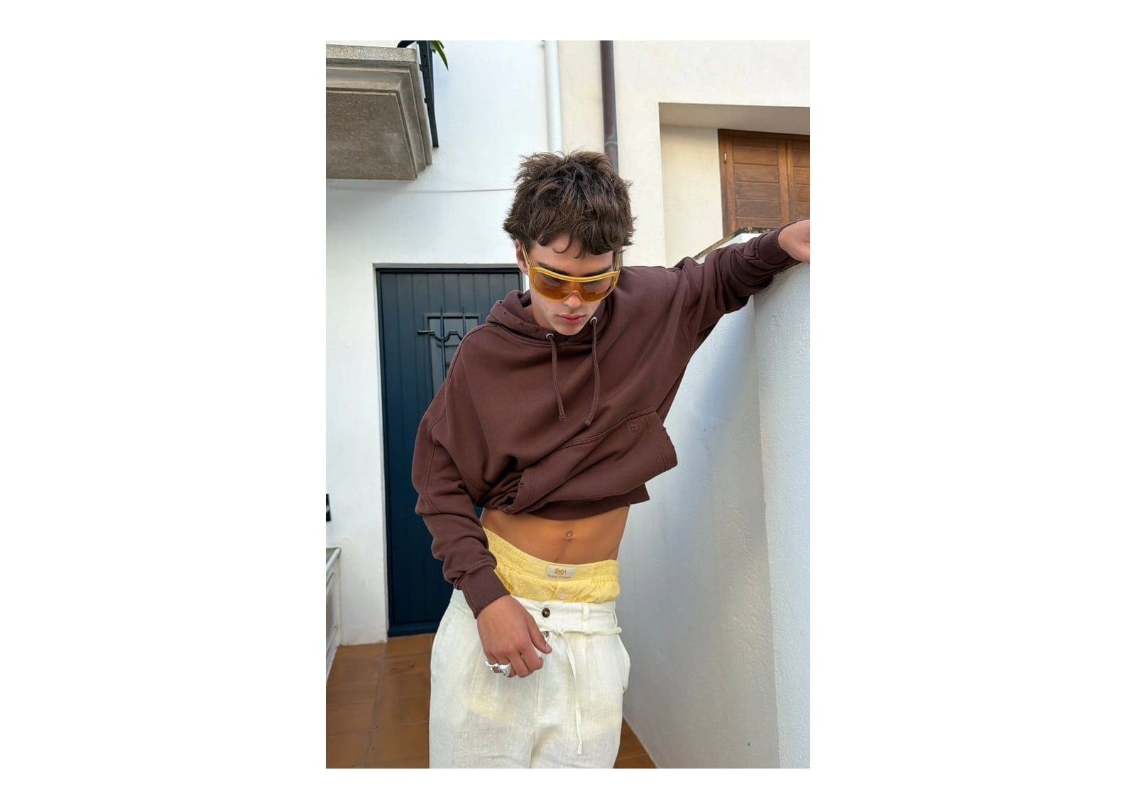 Nude Project Marble Hoodie Brown - görsel 3