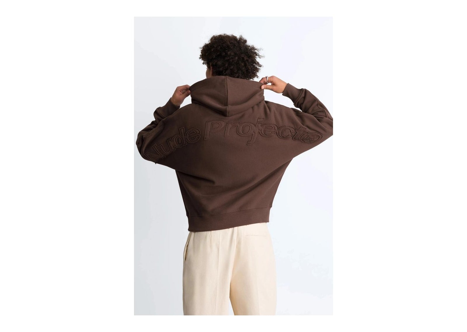Nude Project Marble Hoodie Brown - görsel 6