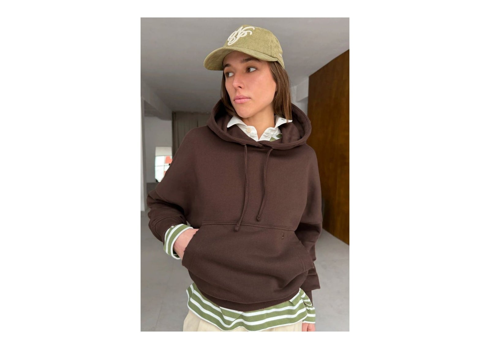 Nude Project Marble Hoodie Brown - görsel 8