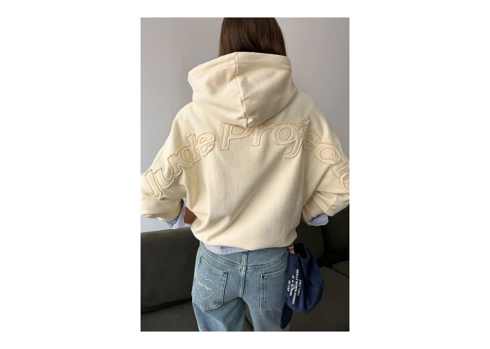 Nude Project Marble Hoodie Marshmallow - görsel 7