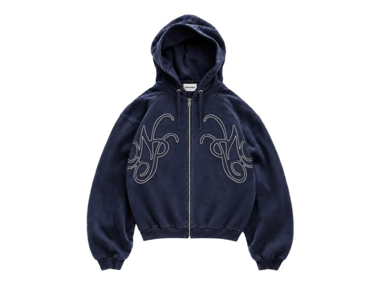 Nude Project Mirror Zip-Up Hoodie Navy