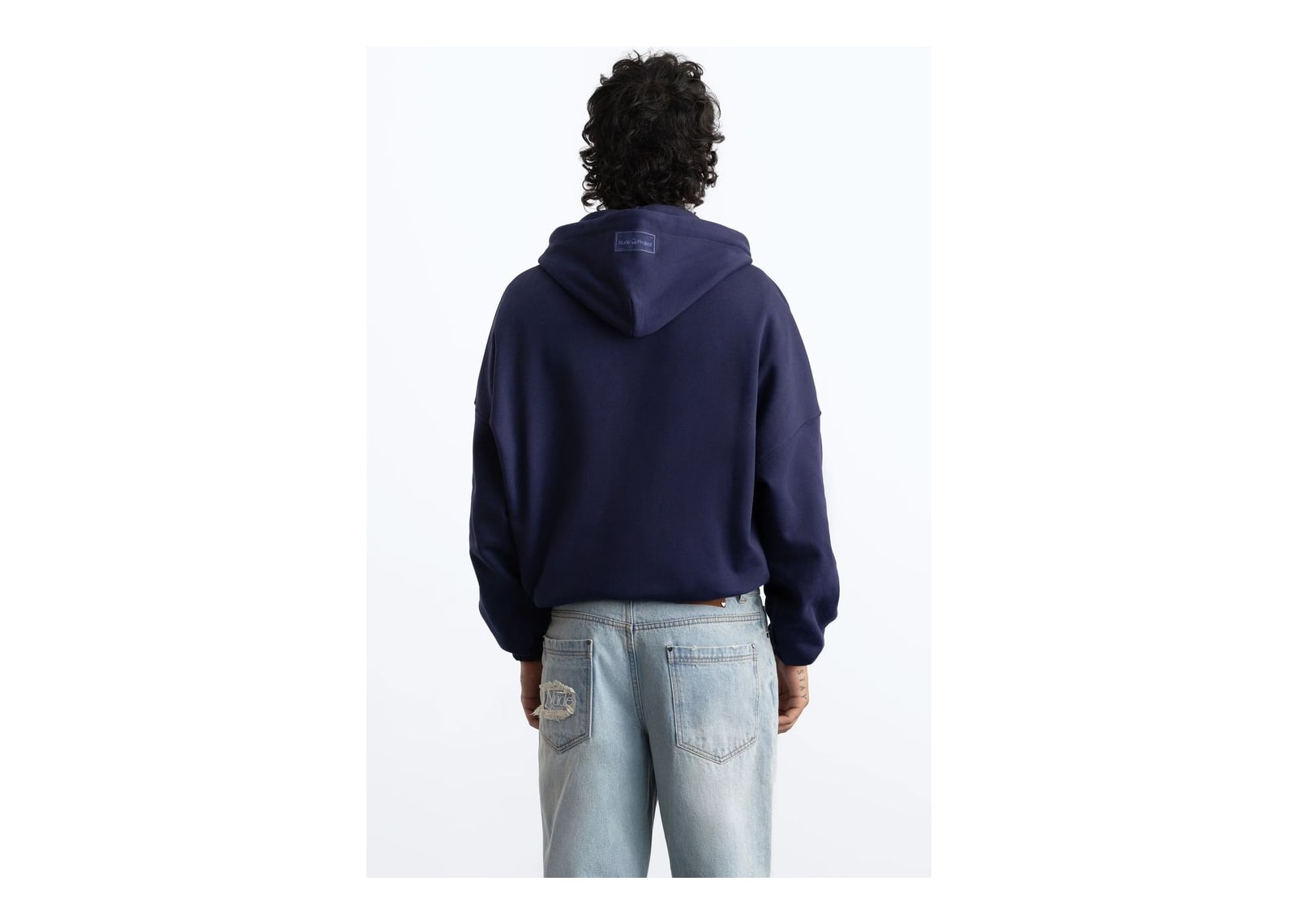 Nude Project Mirror Zip-Up Hoodie Navy - görsel 5