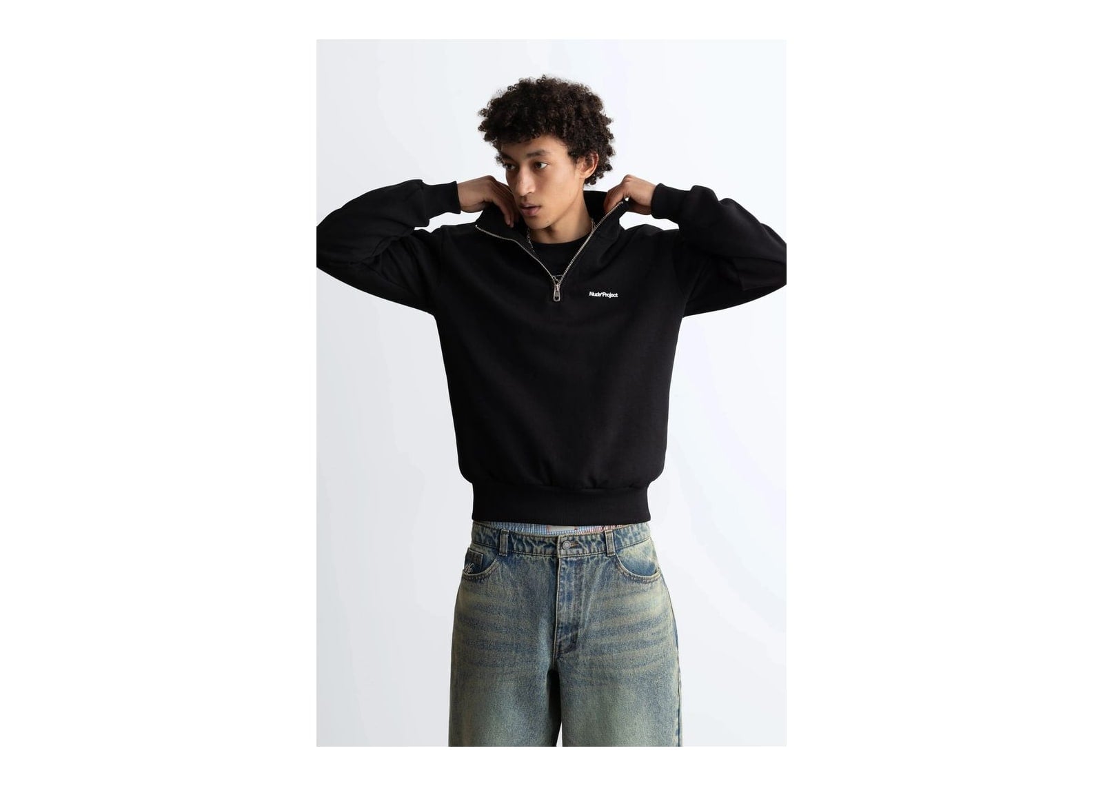 Nude Project Origins Quarter-Zip Black - görsel 3