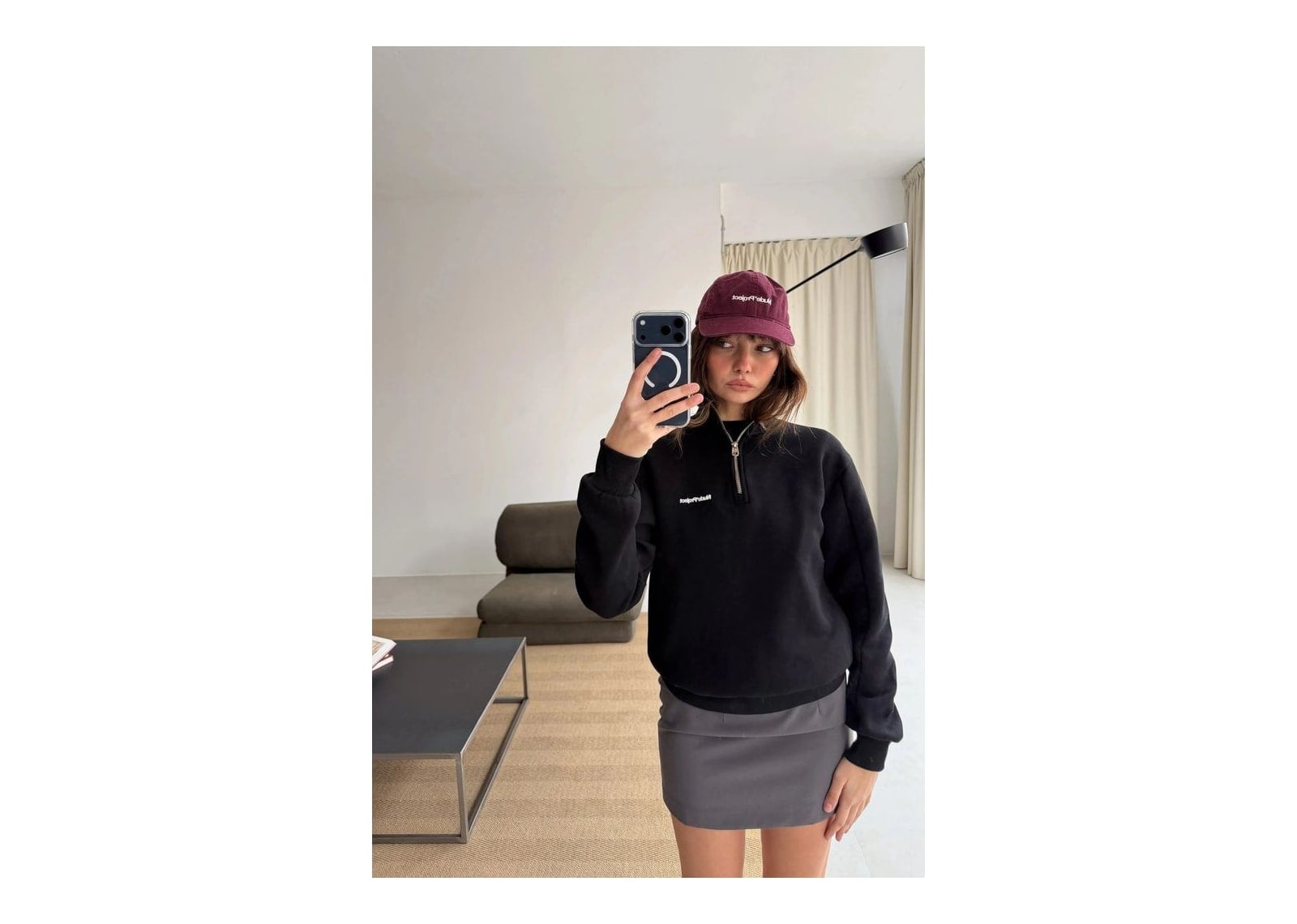 Nude Project Origins Quarter-Zip Black - görsel 6