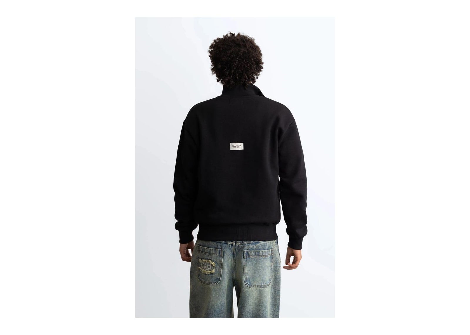 Nude Project Origins Quarter-Zip Black - görsel 7