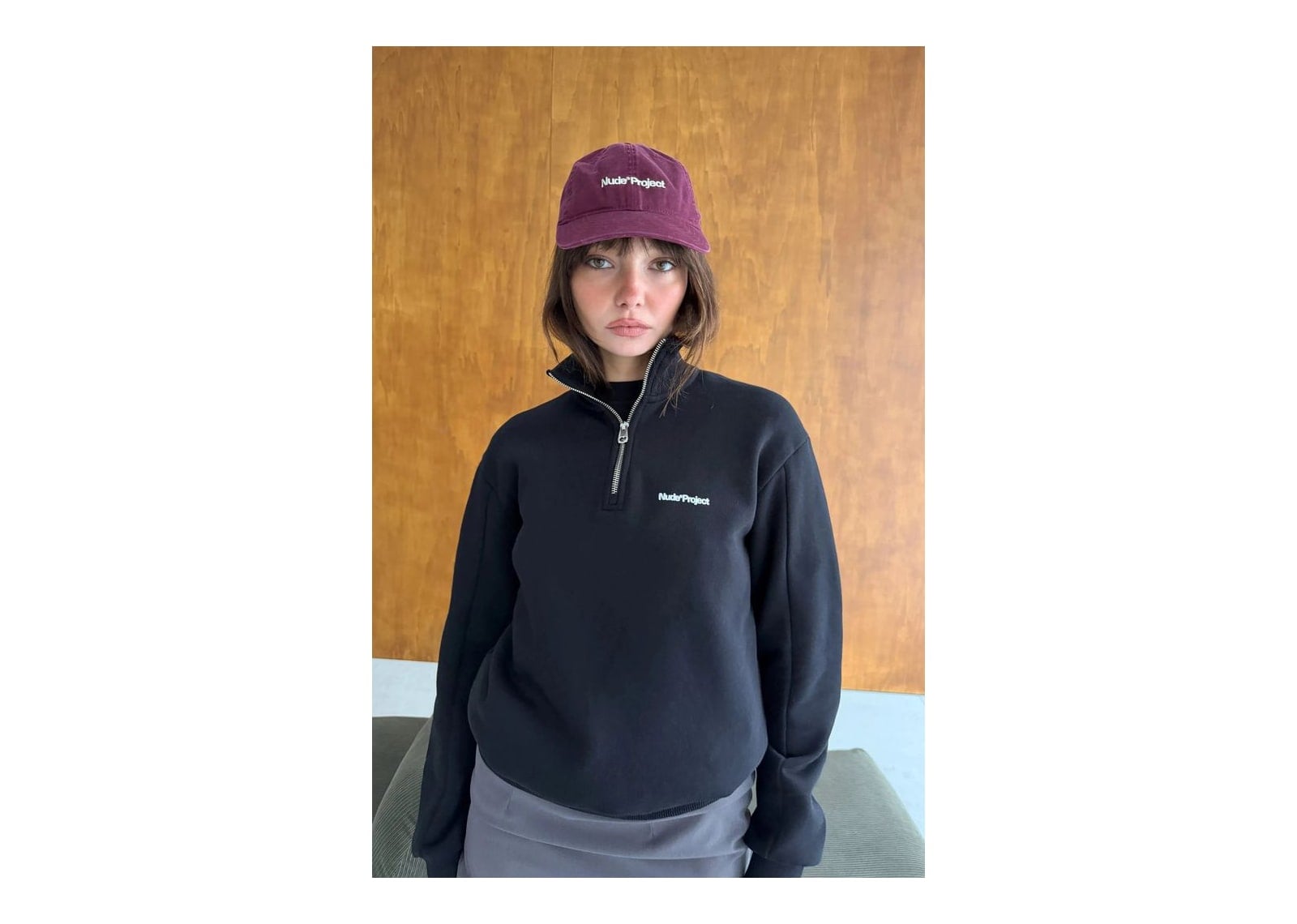 Nude Project Origins Quarter-Zip Black - görsel 8