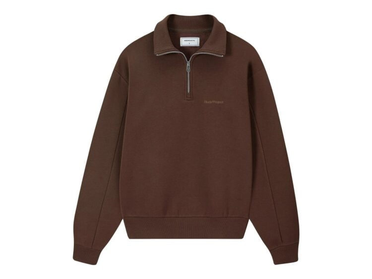 Nude Project Origins Quarter-Zip Brown