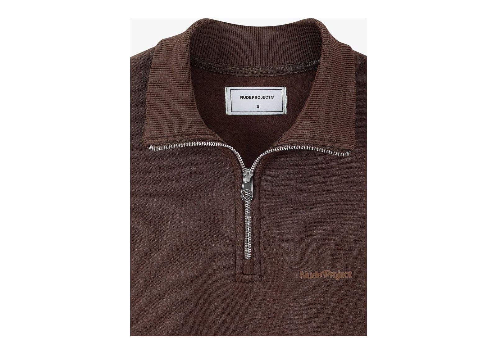 Nude Project Origins Quarter-Zip Brown - görsel 8