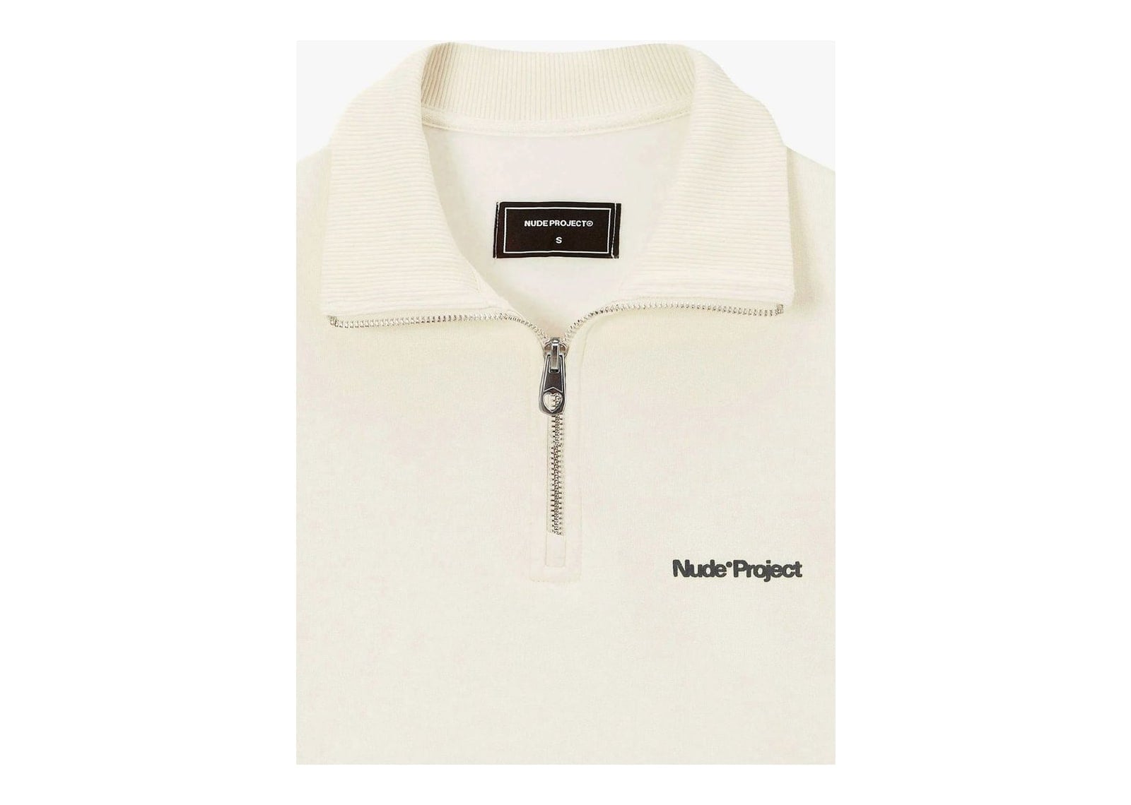 Nude Project Origins Quarter-Zip Ivory - görsel 14