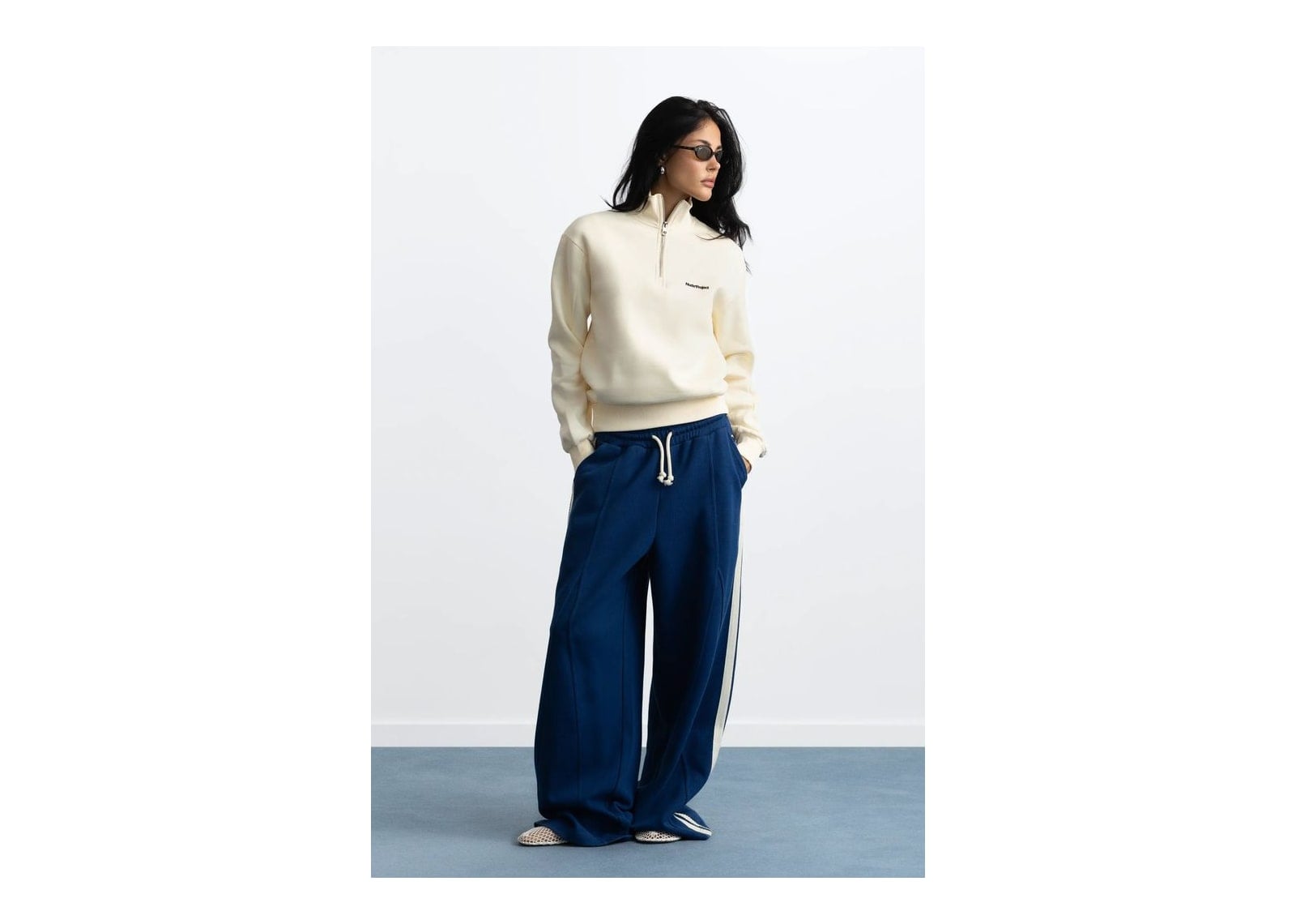 Nude Project Origins Quarter-Zip Ivory - görsel 2