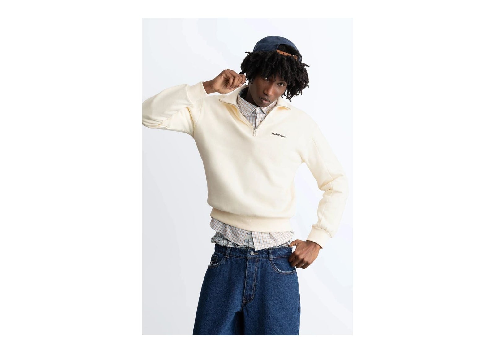 Nude Project Origins Quarter-Zip Ivory - görsel 4