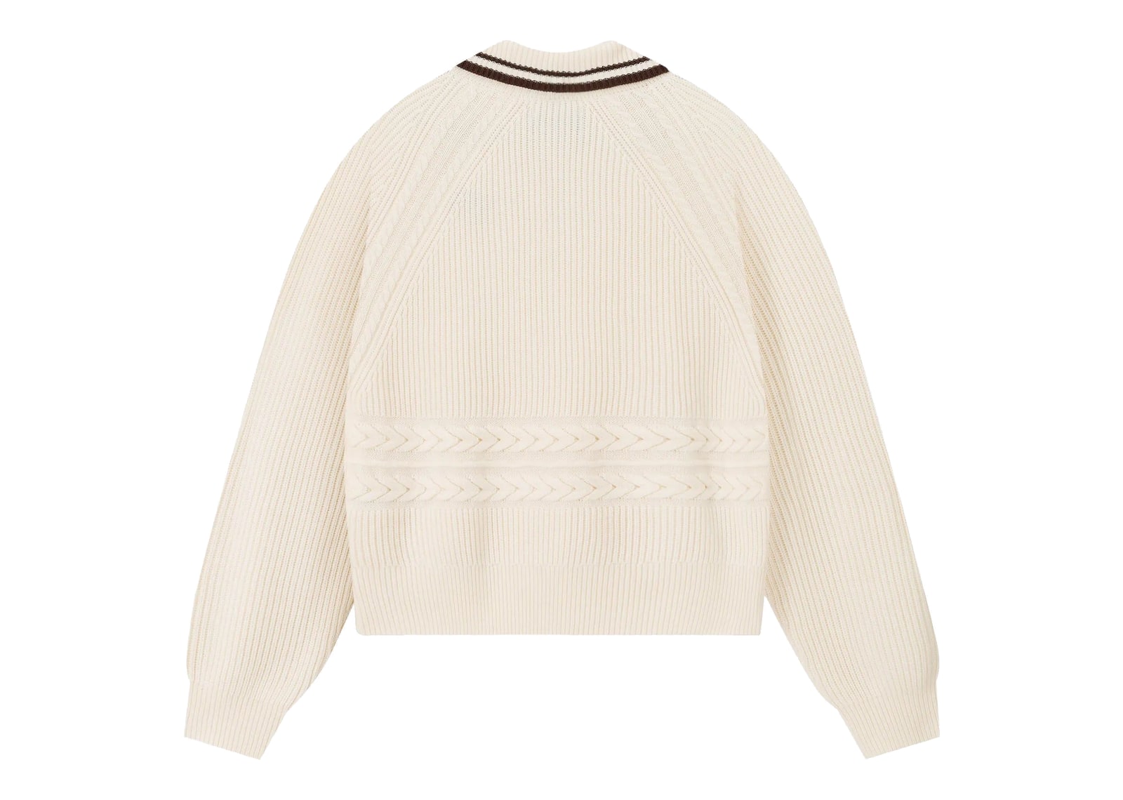 Nude Project Ridgmount Quarter-Zip Knit Sweater Ivory - görsel 11