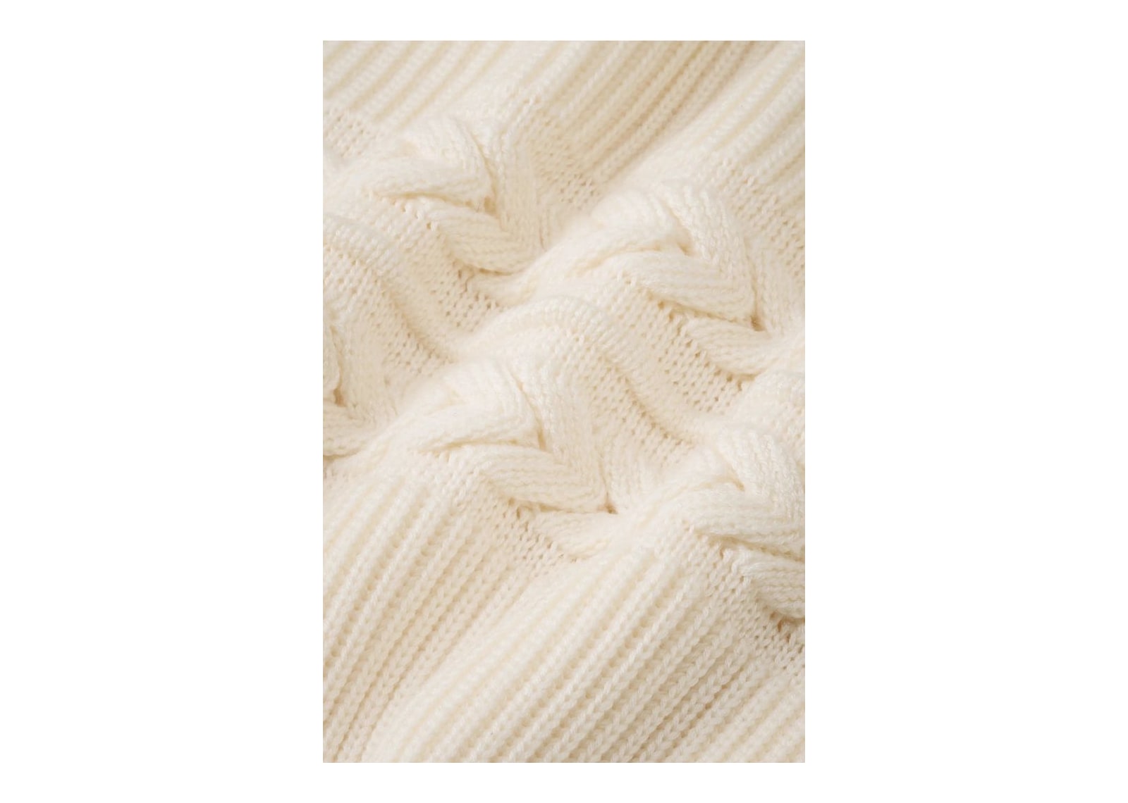 Nude Project Ridgmount Quarter-Zip Knit Sweater Ivory - görsel 13