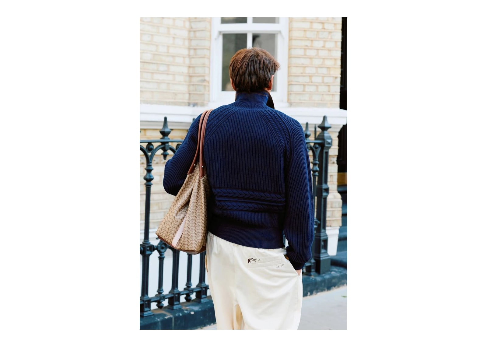 Nude Project Ridgmount Quarter-Zip Knit Sweater Navy - görsel 5