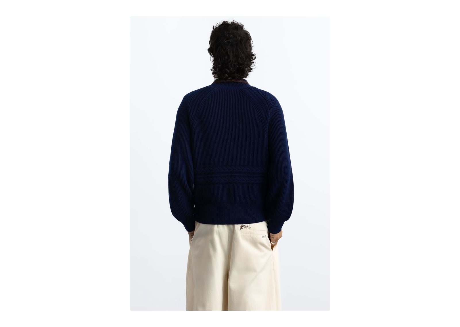 Nude Project Ridgmount Quarter-Zip Knit Sweater Navy - görsel 9