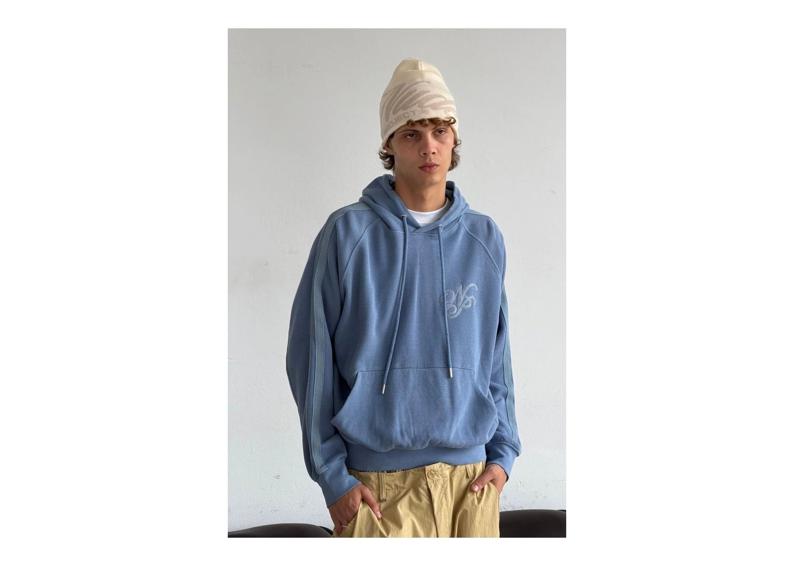 Nude Project Script Hoodie Blue - görsel 2