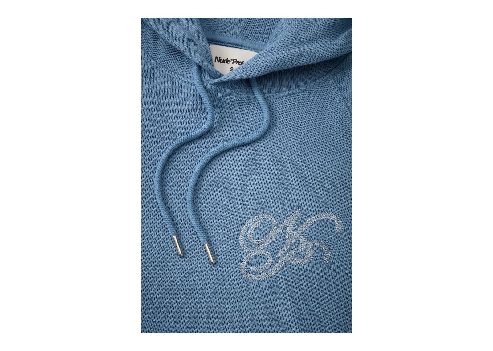 Nude Project Script Hoodie Blue - görsel 9