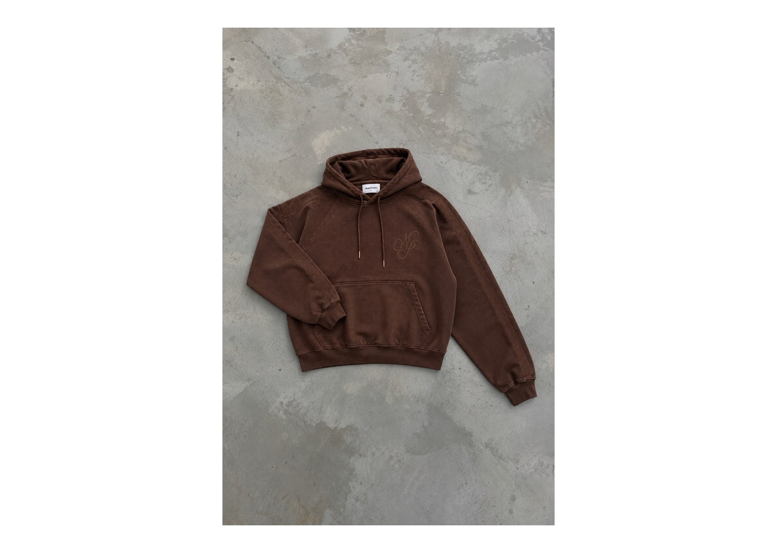 Nude Project Script Hoodie Brown - görsel 11