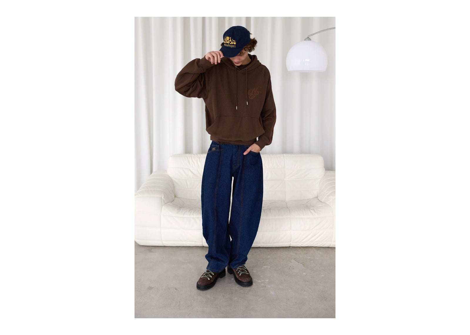 Nude Project Script Hoodie Brown - görsel 2
