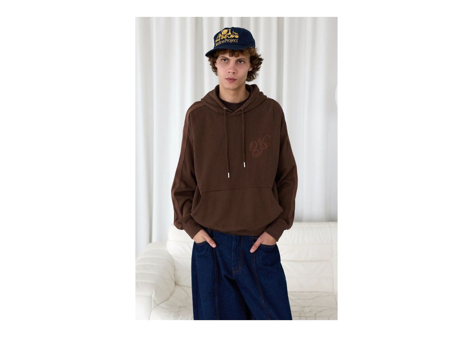 Nude Project Script Hoodie Brown - görsel 6