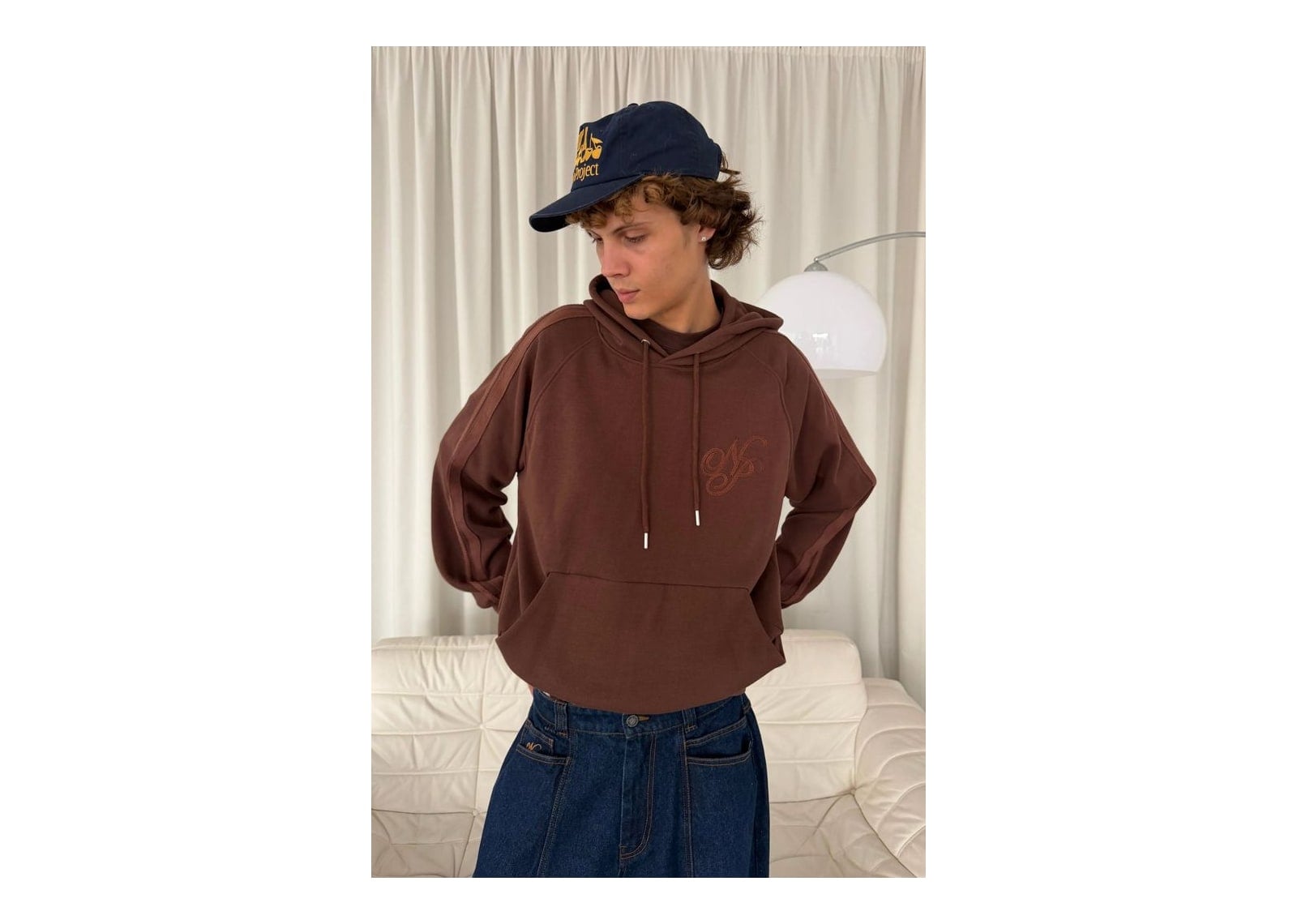 Nude Project Script Hoodie Brown - görsel 8