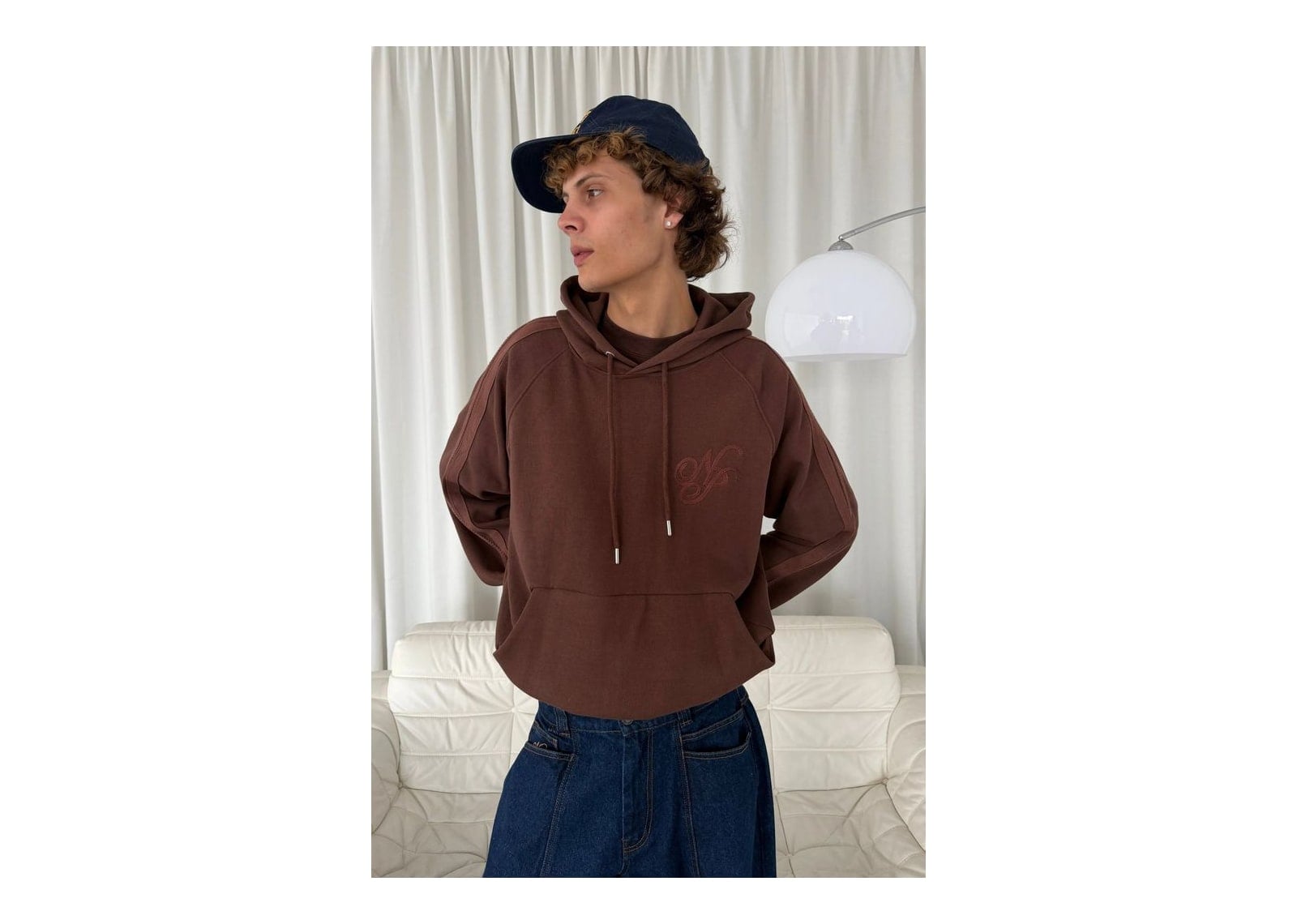 Nude Project Script Hoodie Brown - görsel 9