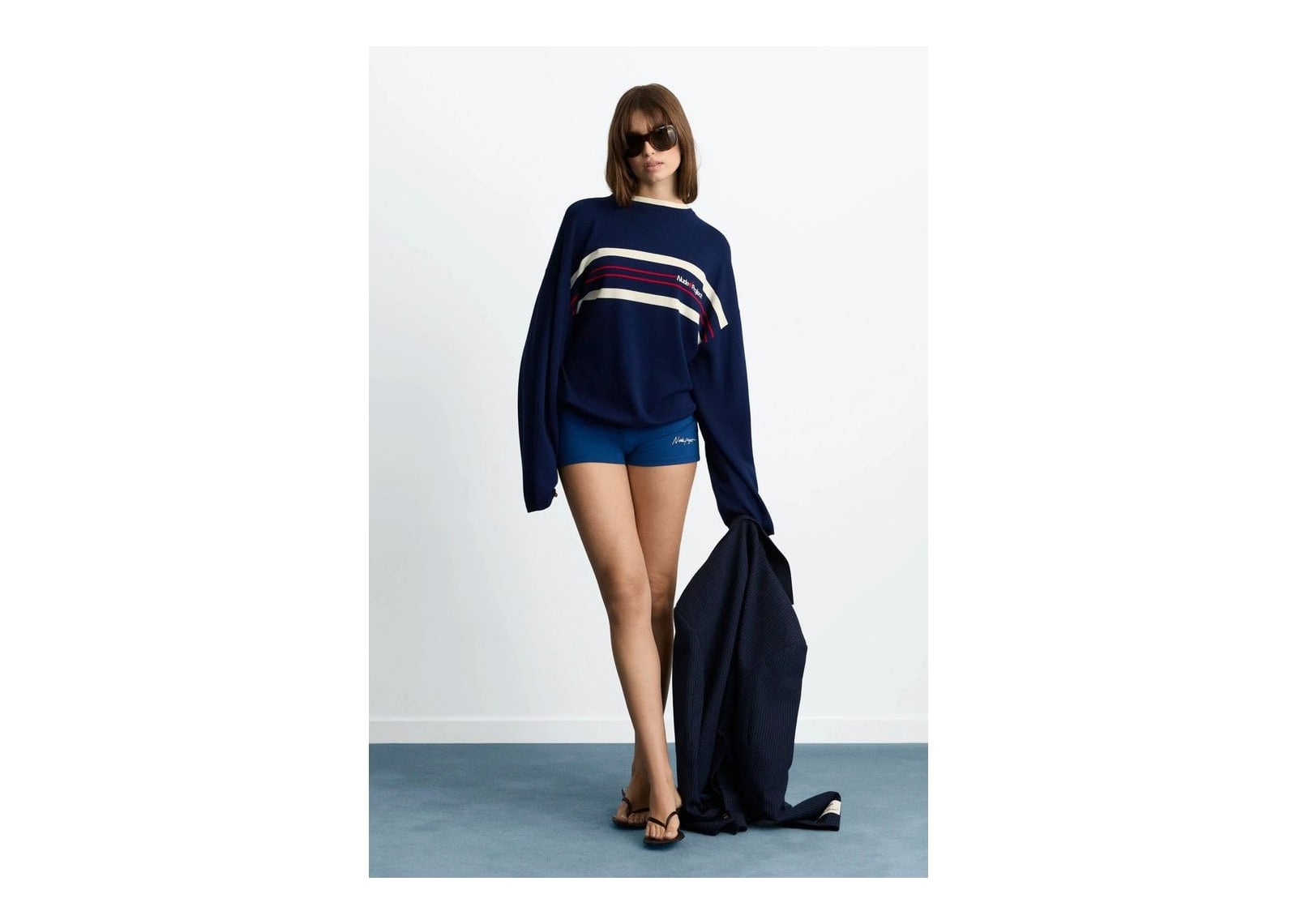 Nude Project Smith Knit Sweater Navy - görsel 12